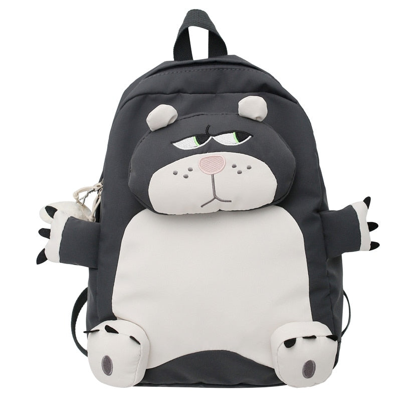 Back To School Cute Bear Young Girl School Backpack Female Large Capacity Kawaii Back Pack Mochila Pink Women Bagpack Nylon Cartoon Schoolbag