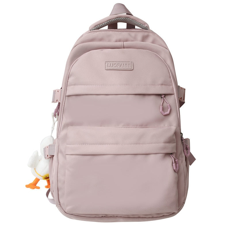 swvws High Capacity Girl Boy White Laptop College Backpack Lady Men Travel Leisure Packet Women School Bag Fashion Female Male BookBag