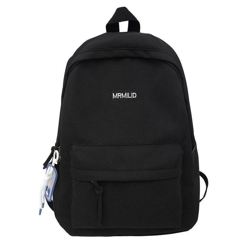 Cool Male Travel Female Solid Color New Backpack Lady Men Laptop Women Backpack Student Bag Boy Girl Harajuku School Bag Fashion