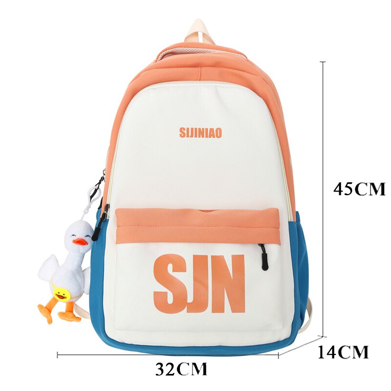 BACK TO COLLEGE   Fashion Girls High-capacity Schoolbag for High School Nylon Waterproof Backpack Women Travel Mochila Laptop Rucksack