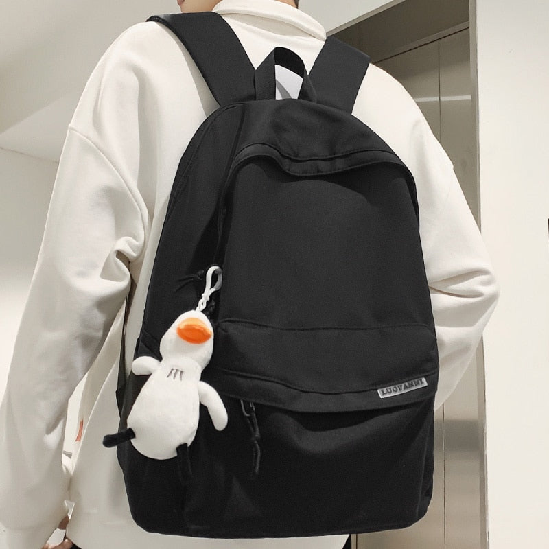 swvws Fashion Girl Boy Waterproof Travel Student Backpack Cool Lady Male Backpack Female Men Nylon College Bag School Trendy Women Bag