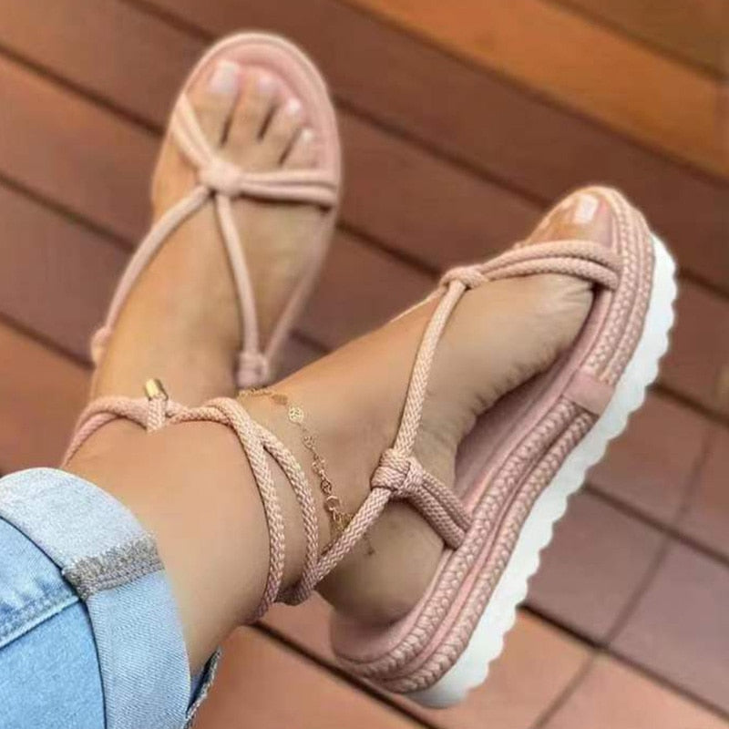 swvws Women Sandals Bohemian Style Summer Sandals Lightweight Beach Shoes Women Heels Sandalias Mujer Platform Shoes Wedge Sandal