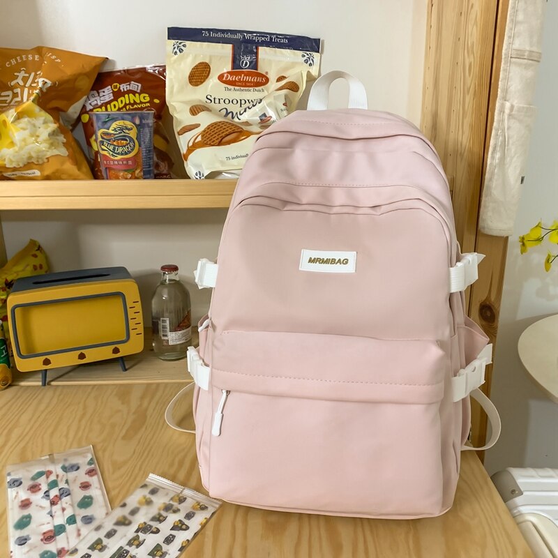 Back to school  Fashion Kawaii Teen Bookbag Waterproof Girls Mochila Cute Candy Color Schoolbag Lady Travel Bagpack Trendy Rucksack