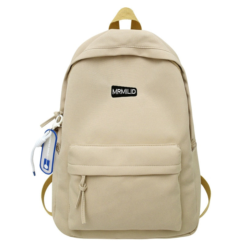 Cool Male Travel Female Solid Color New Backpack Lady Men Laptop Women Backpack Student Bag Boy Girl Harajuku School Bag Fashion