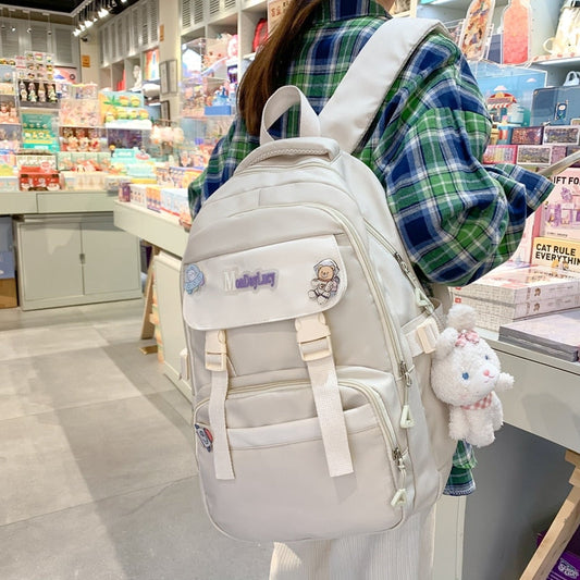 BACK TO COLLEGE   Waterproof Girl Backpack Fashion Teenagers Bookbag Kawaii Rucksack Women Shoulder Bag High Quality Schoolbag Mochila