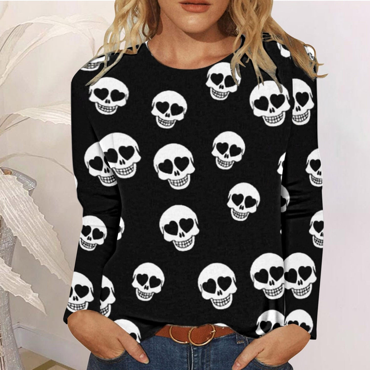 swvws Halloween Hoodies Women Hoodies Skeleton Rose Graphic Oversized Sweatshirt Gothic Fashion Halloween Skull Hoodie Top Streetwear Harajuku Clothes