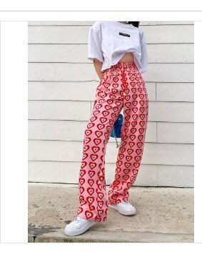 swvws Fashion Tie-Dye Casual Pants  New Summer Women's Loose Wide-Leg Pants Trousers High-Waist Straight-Leg Pants  Joggers Women