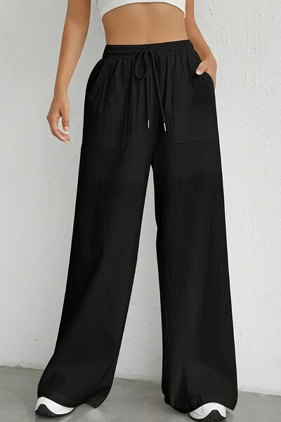 swvws Drawstring Wide Leg Pants