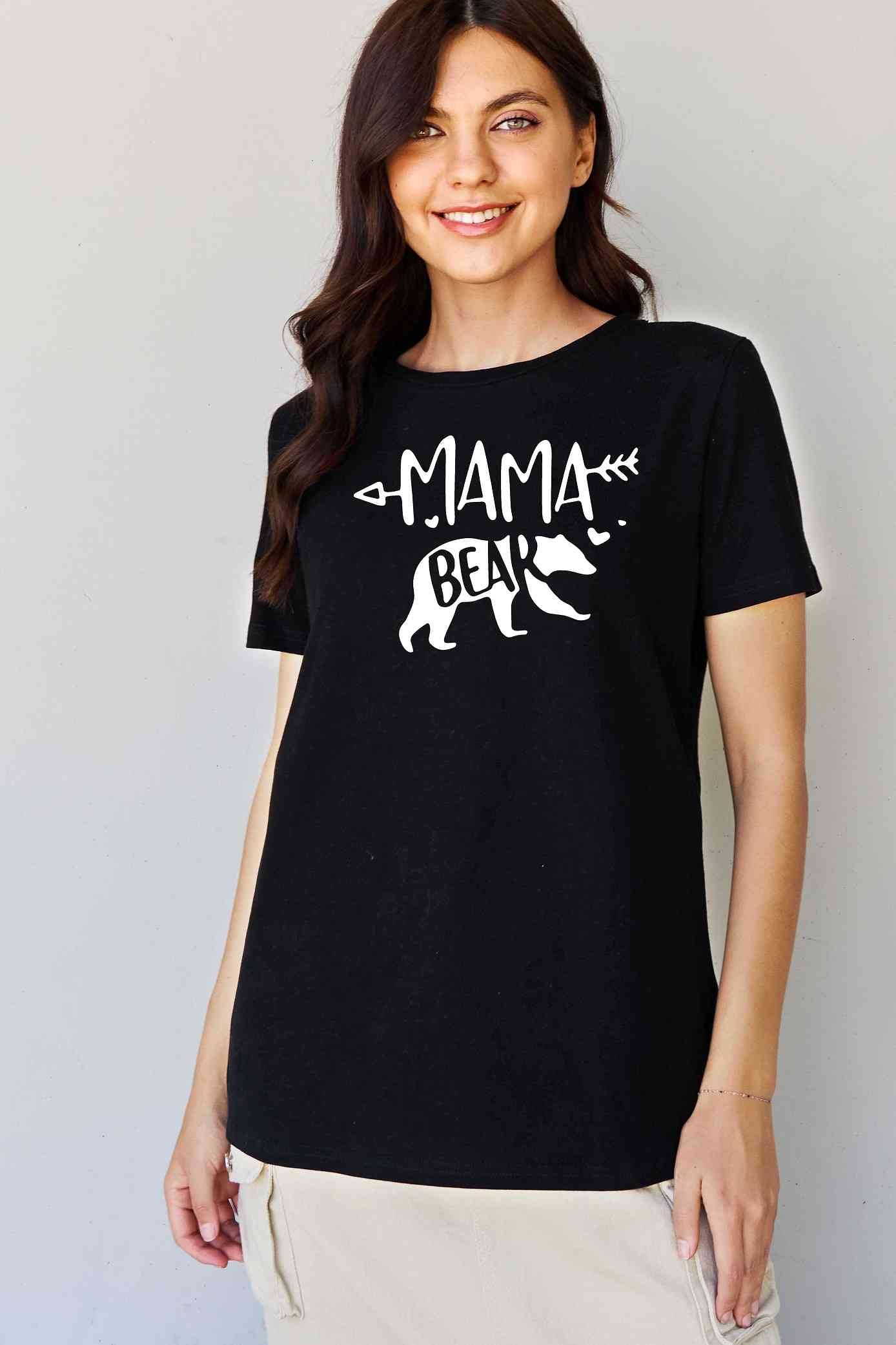 swvws Simply Love Full Size MAMA BEAR Graphic Cotton T-Shirt