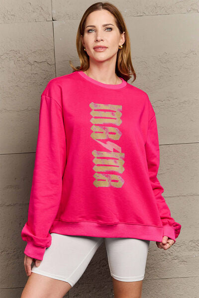 swvws Simply Love Full Size MAMA Round Neck Sweatshirt