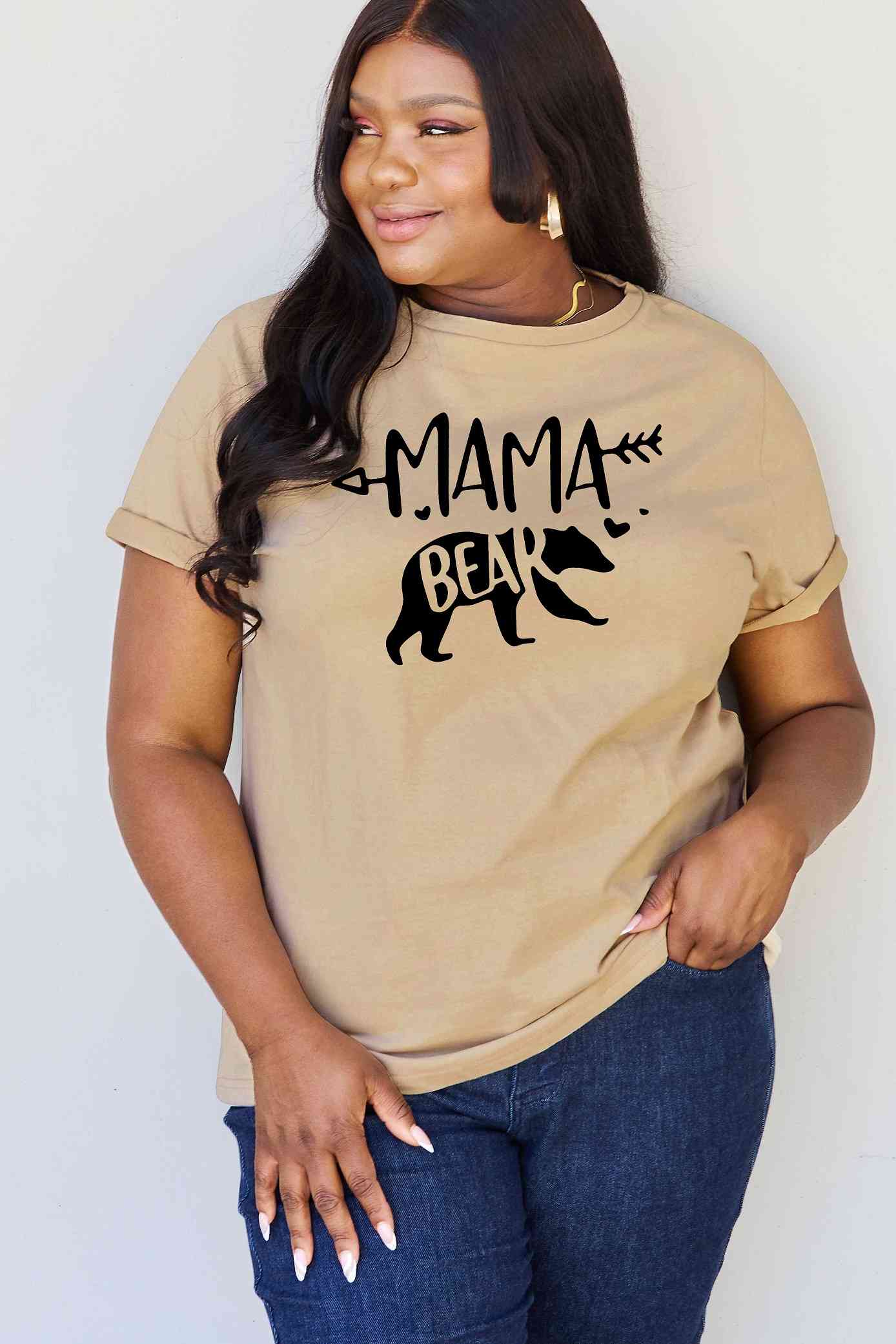 swvws Simply Love Full Size MAMA BEAR Graphic Cotton T-Shirt