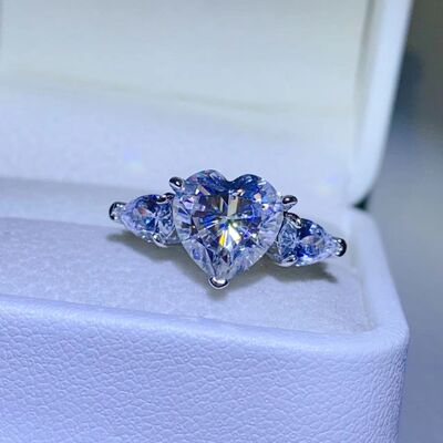 swvws 3 Carat Moissanite 925 Sterling Silver Ring