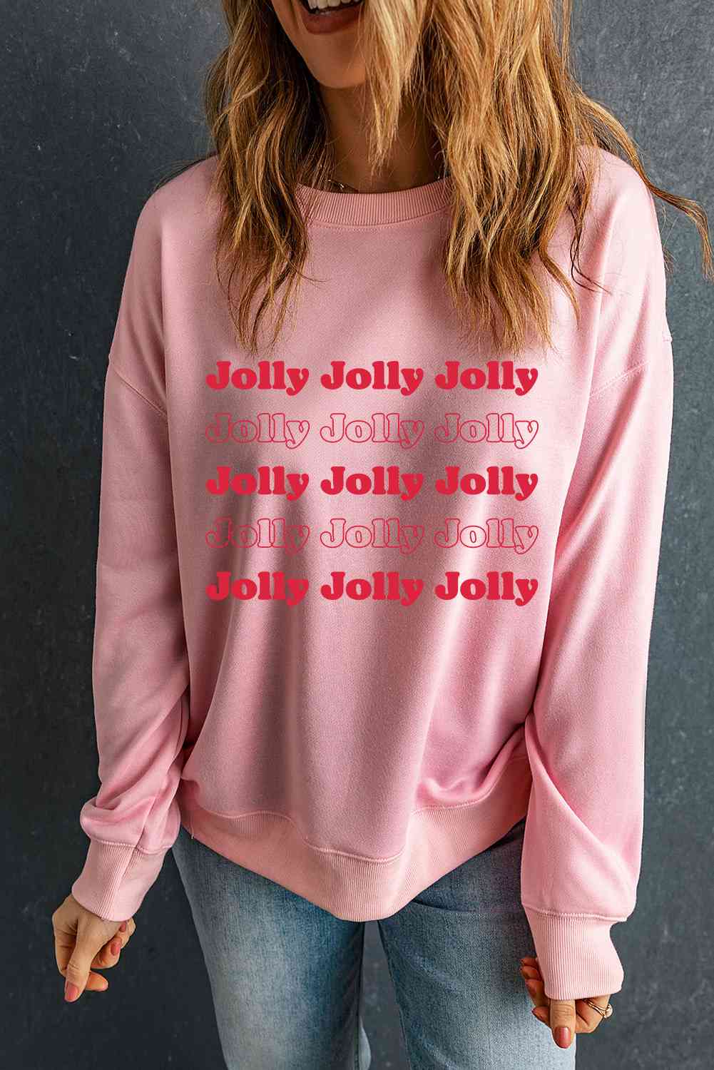 swvws JOLLY Graphic Round Neck Sweatshirt