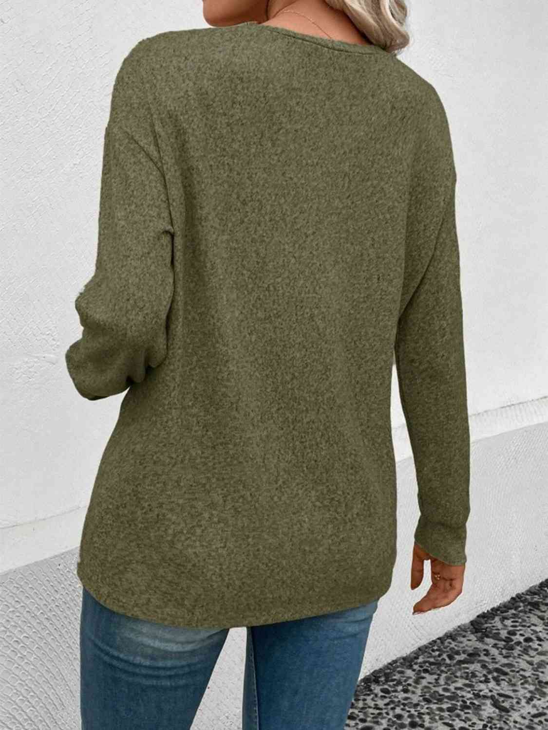 swvws Round Neck Long Sleeve T-Shirt