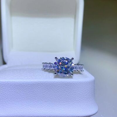 swvws 3 Carat Moissanite 925 Sterling Silver Ring