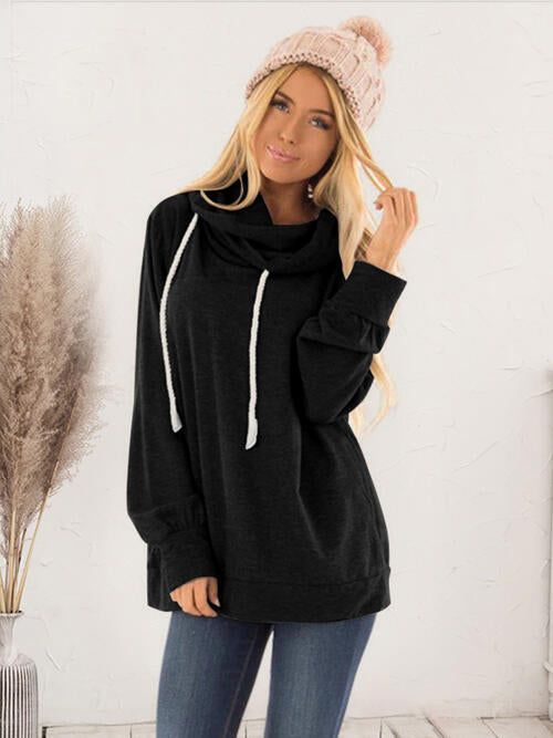 swvws Drawstring Long Sleeve Hoodie