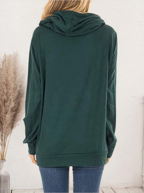 swvws Drawstring Long Sleeve Hoodie