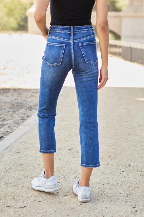 swvws BAYEAS Full Size High Waist Straight Jeans