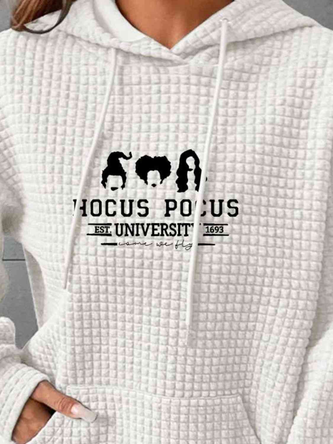 swvws HOCUS POCUS Graphic Hoodie with Front Pocket