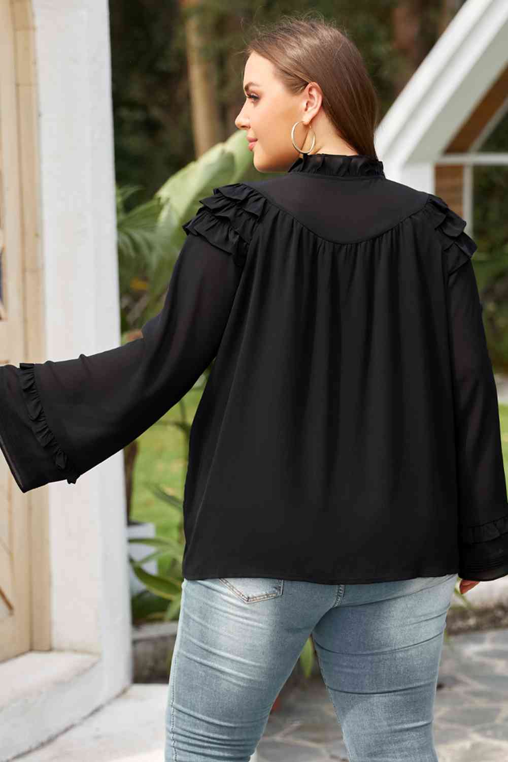 swvws Plus Size Button-Up Shirt