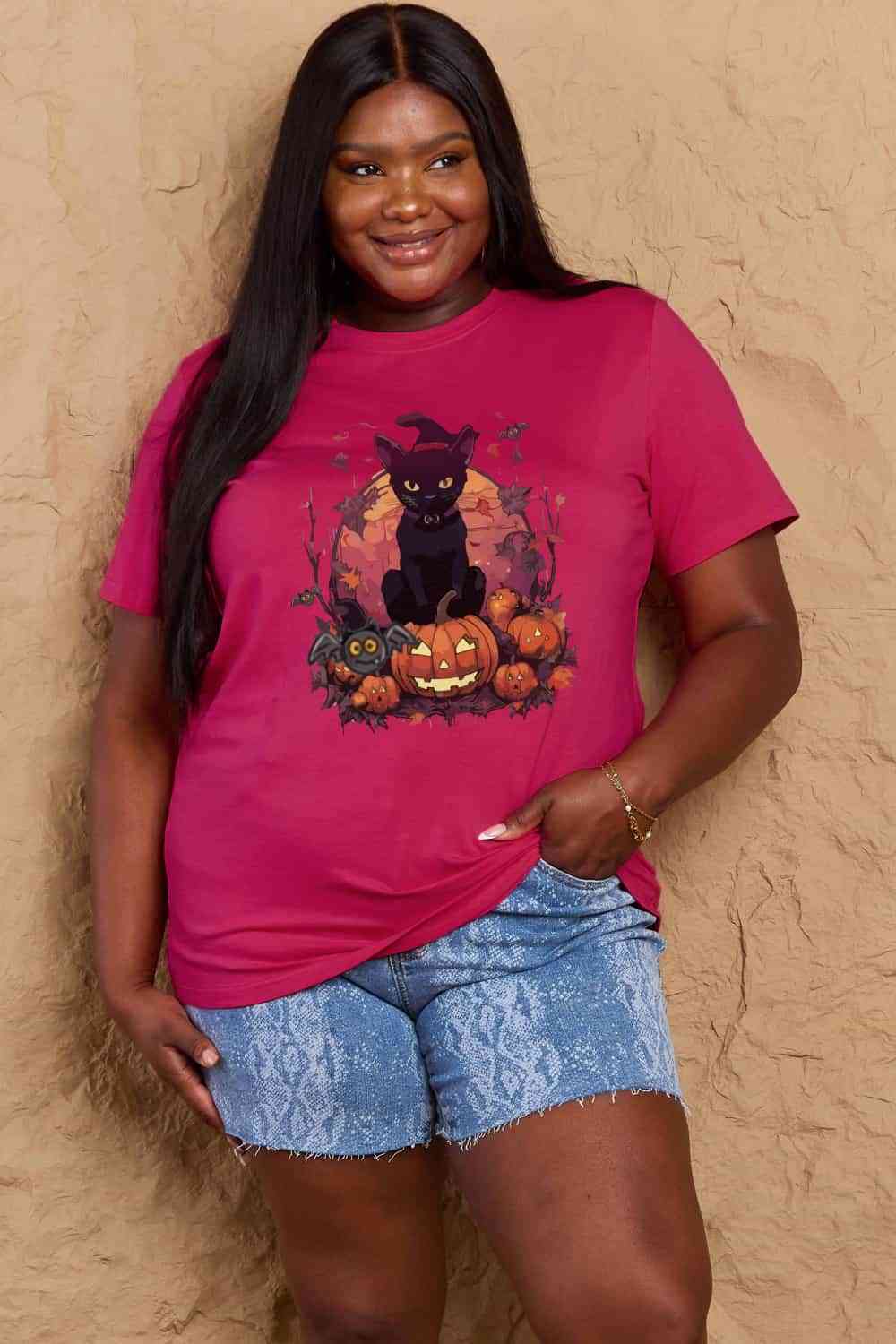 swvws Simply Love Full Size Halloween Theme Graphic T-Shirt