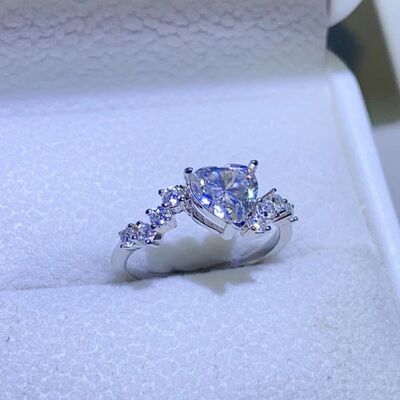 swvws 1 Carat Moissanite 925 Sterling Silver Ring