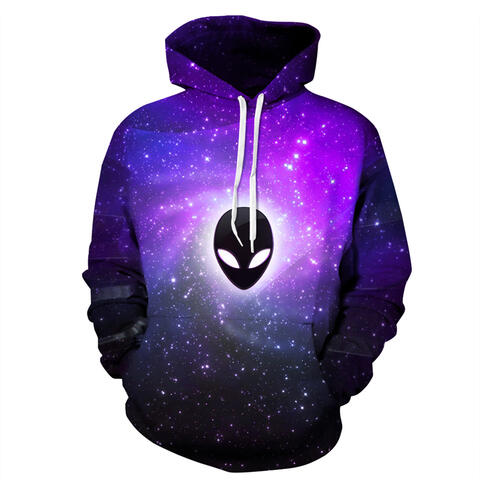 swvws Full Size Printed Drawstring Hoodie with Pockets