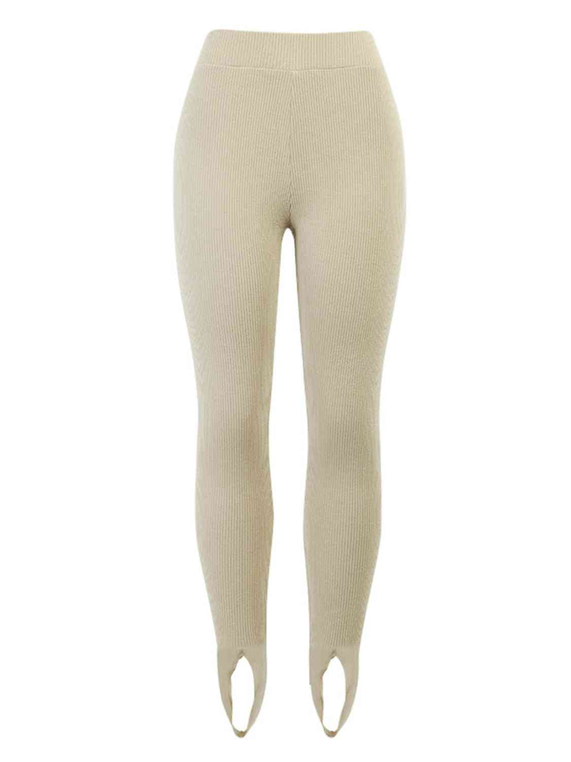 swvws Ribbed Mid Waist Leggings