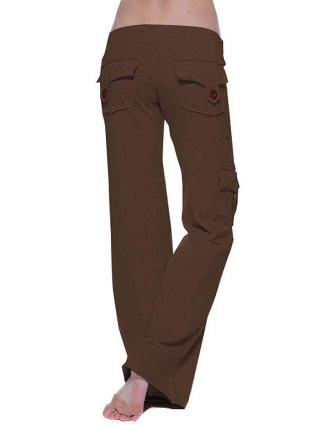 swvws Mid Waist Pants with Pockets