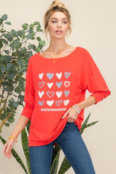 swvws Celeste Full Size Heart Graphic Long Sleeve T-Shirt