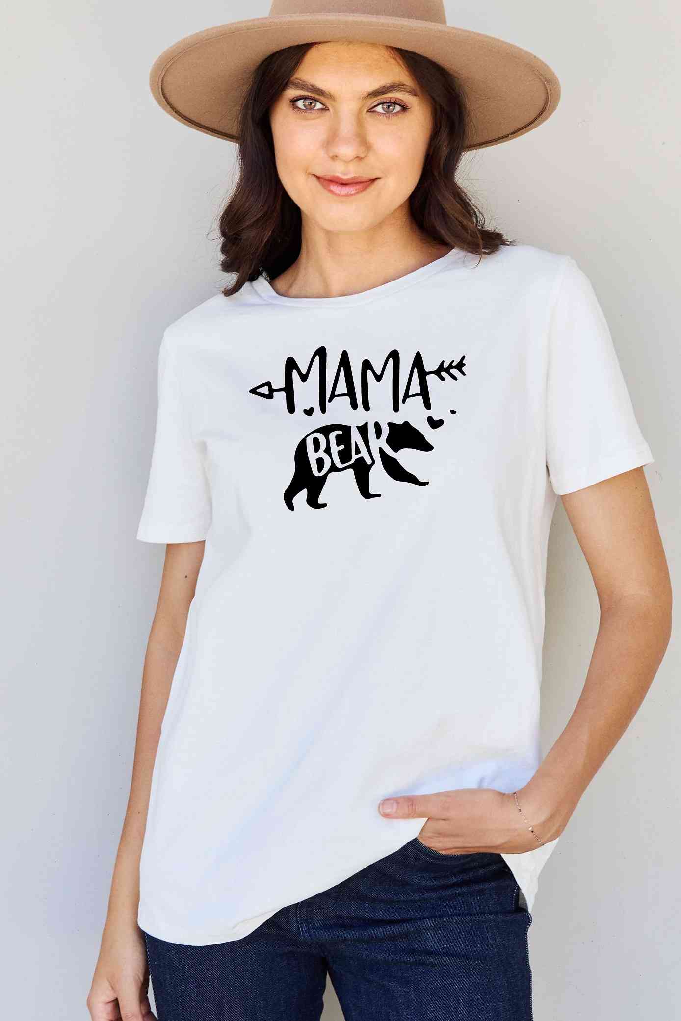 swvws Simply Love Full Size MAMA BEAR Graphic Cotton T-Shirt