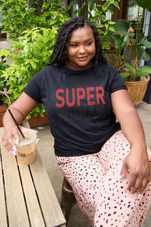 swvws Simply Love Full Size SUPERWOMAN Short Sleeve T-Shirt