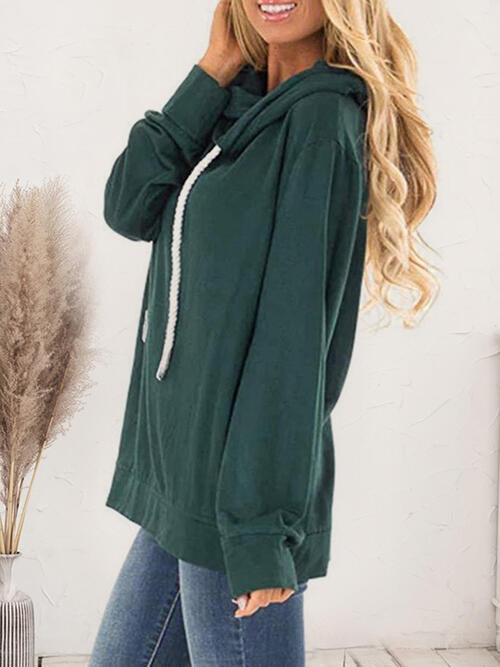 swvws Drawstring Long Sleeve Hoodie