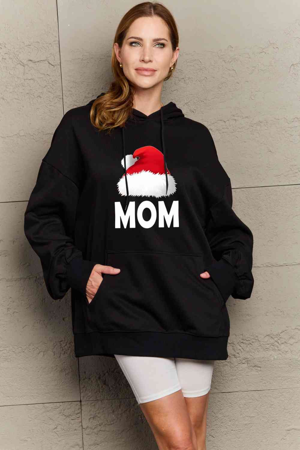 swvws Simply Love Full Size MOM Graphic Hoodie