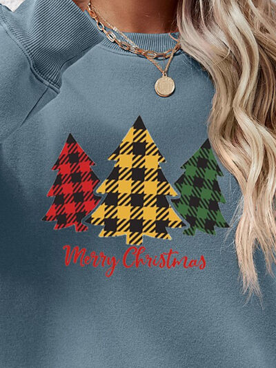 swvws MERRY CHRISTMAS Dropped Shoulder Sweatshirt