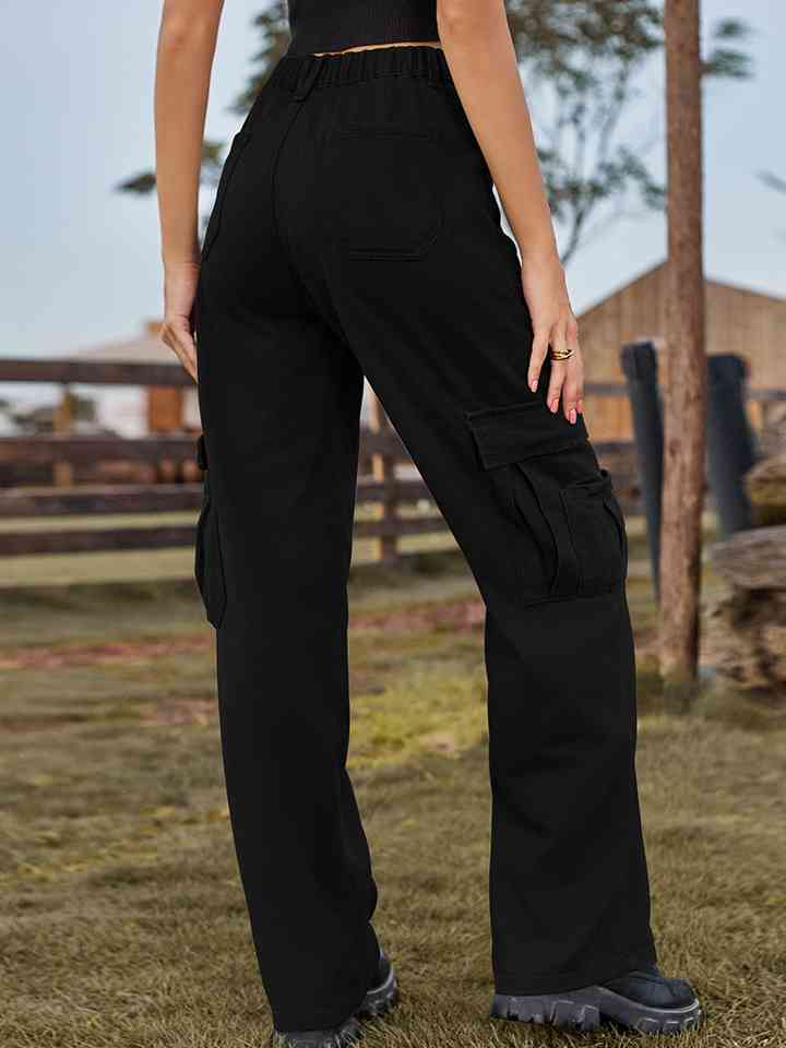 swvws Pocketed Wide Leg Jeans