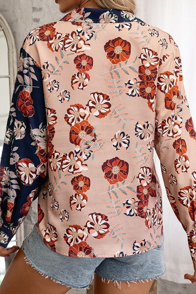 swvws Floral Button Up Long Sleeve Shirt