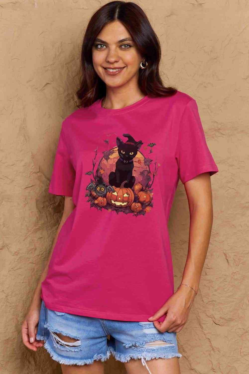 swvws Simply Love Full Size Halloween Theme Graphic T-Shirt