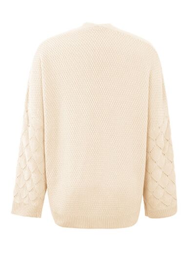 swvws Openwork Dropped Shoulder Cardigan