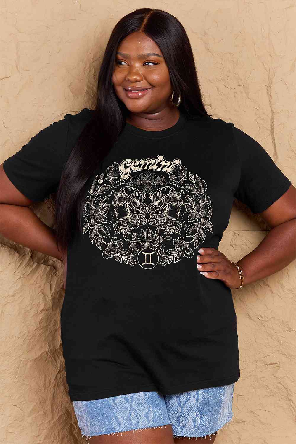 swvws Simply Love Full Size GEMINI Graphic T-Shirt