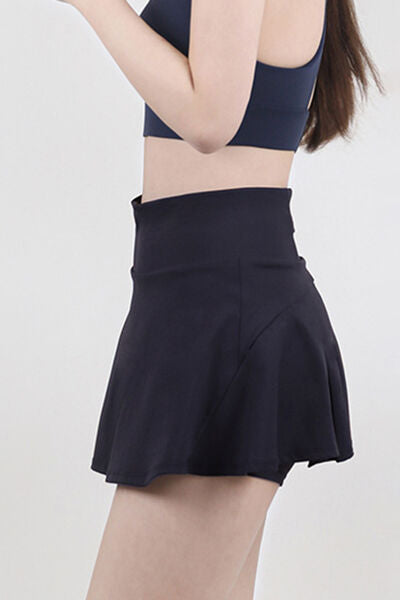 swvws High Waist Pleated Active Skirt