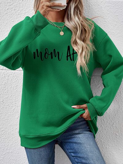 swvws Letter Graphic Dropped Shoulder Sweatshirt