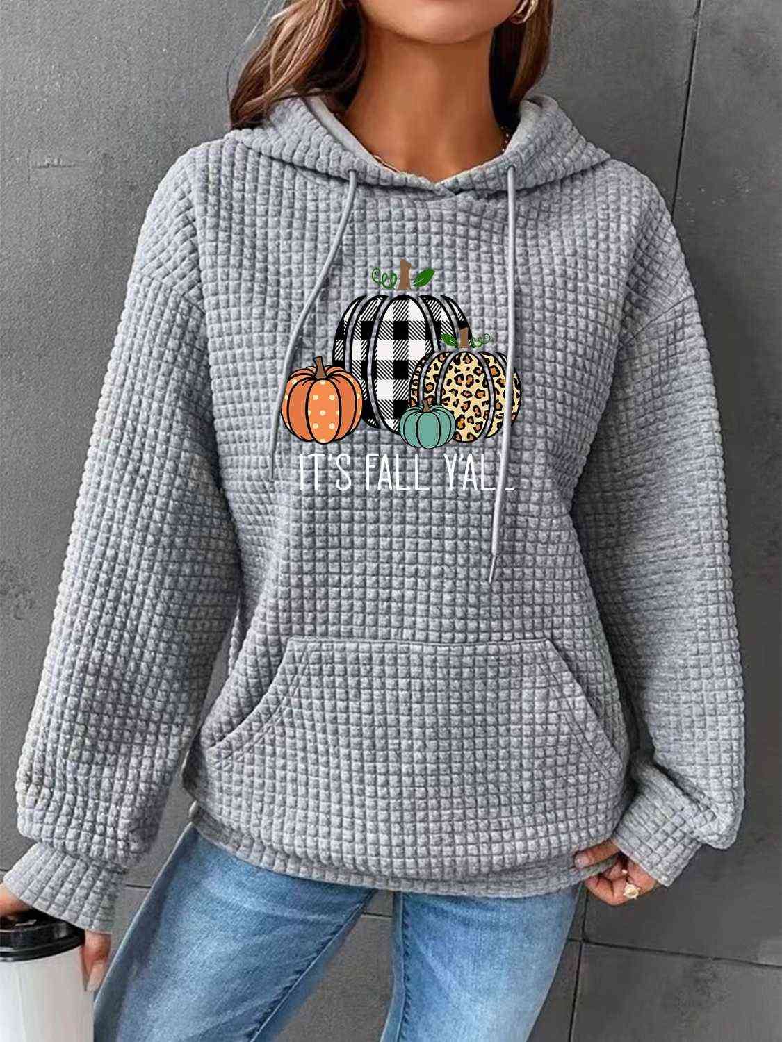 swvws IT'S FALL YALL Full Size Graphic Hoodie