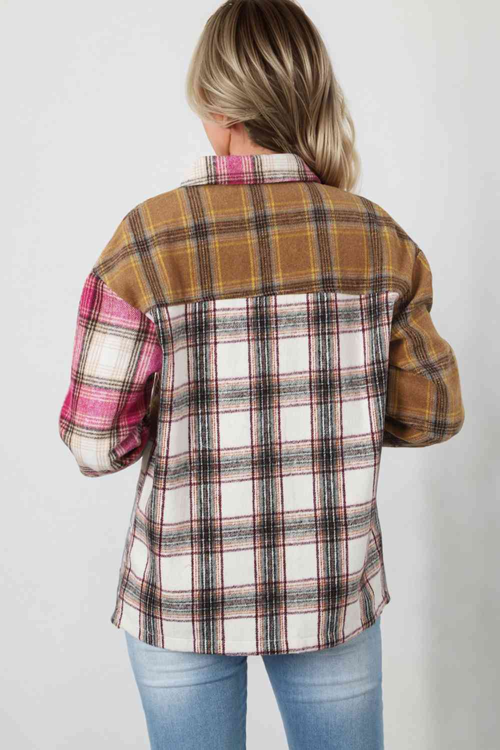 swvws Plaid Shirt Jacket