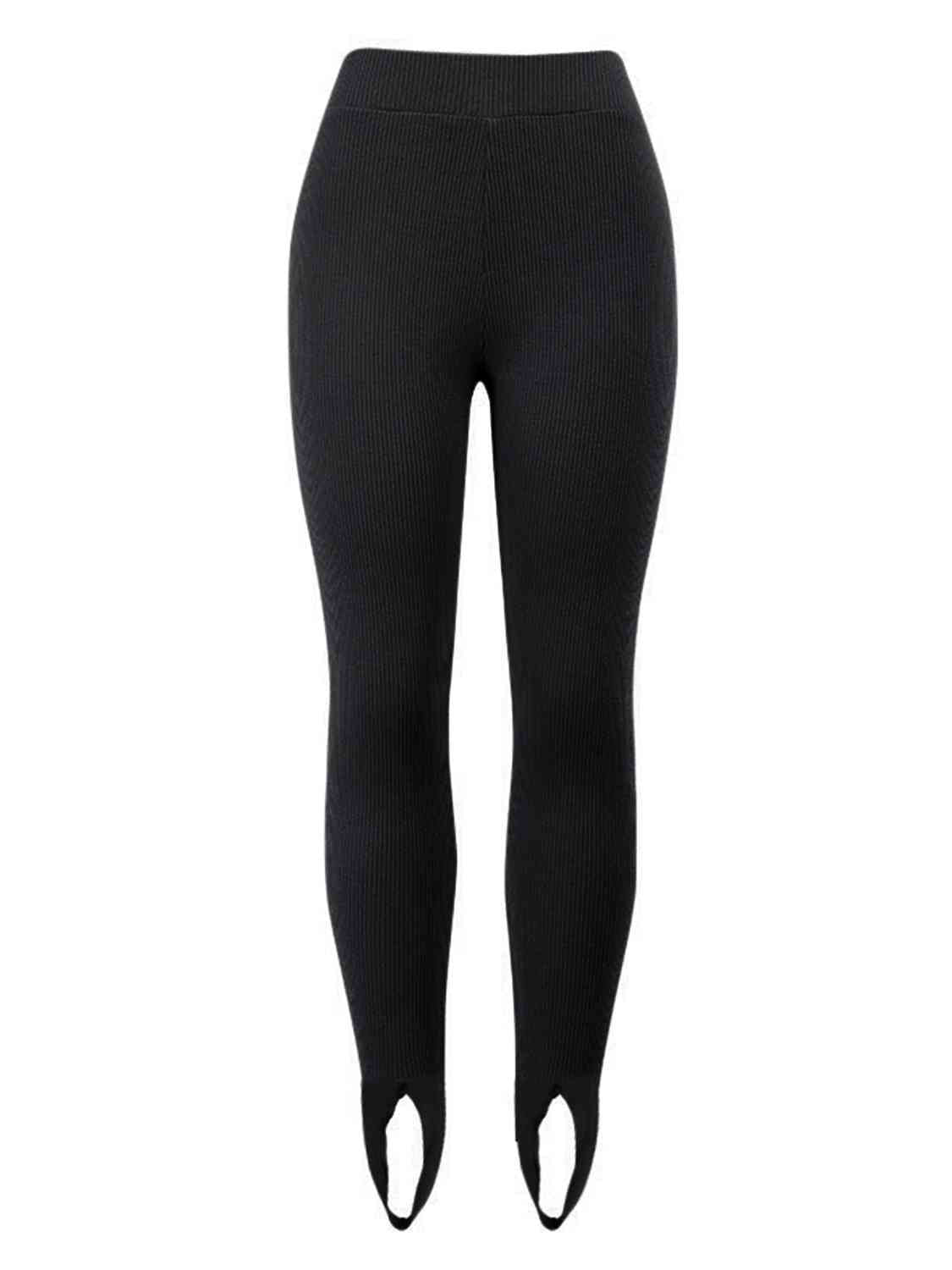 swvws Ribbed Mid Waist Leggings