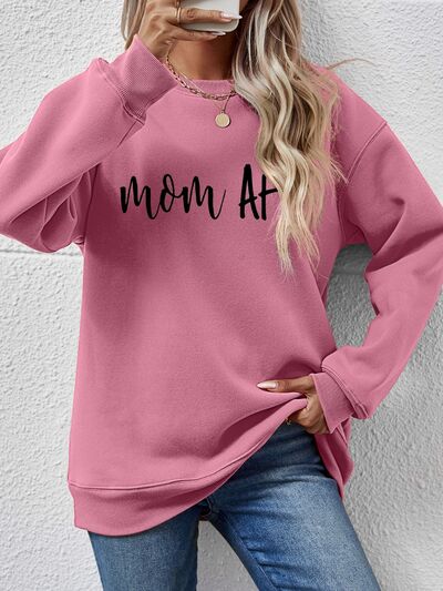 swvws Letter Graphic Dropped Shoulder Sweatshirt