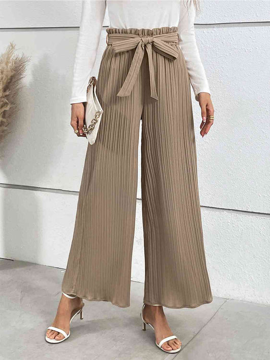 swvws Tied Wide Leg Long Pants