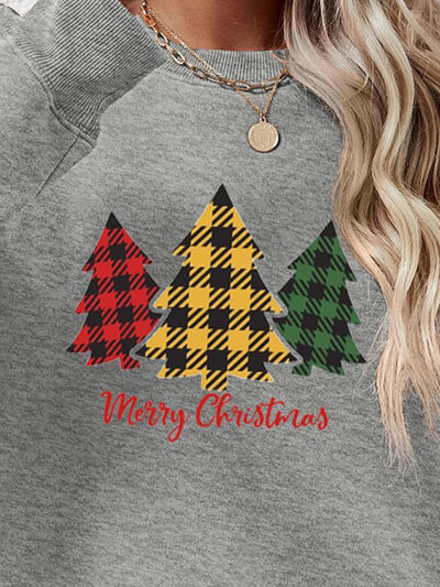 swvws MERRY CHRISTMAS Dropped Shoulder Sweatshirt