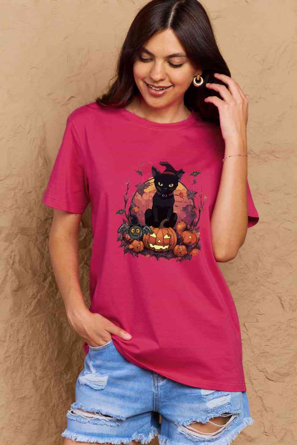 swvws Simply Love Full Size Halloween Theme Graphic T-Shirt