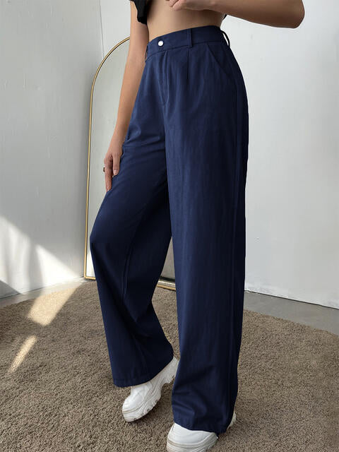 swvws Straight Leg High Waist Pants